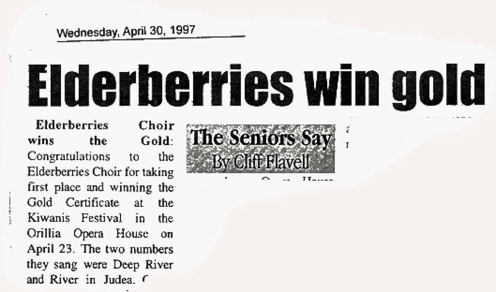 Elderberries Win Gold!