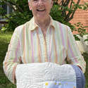 Mary Mitchell, winner of the Quilt