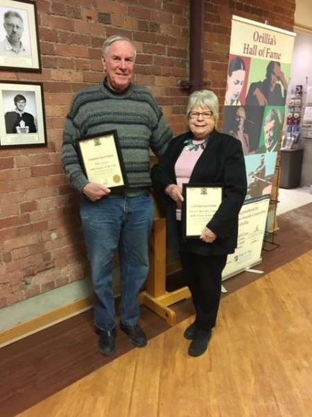 Choir Members Noel Cooper and Pat Beecham-Cooper, Nominees for 2018 Orillia Citizen of the Year