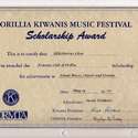 2000 Kiwanis Scholarship Award