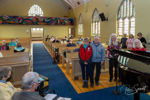 Mayor Attends Choir Practice