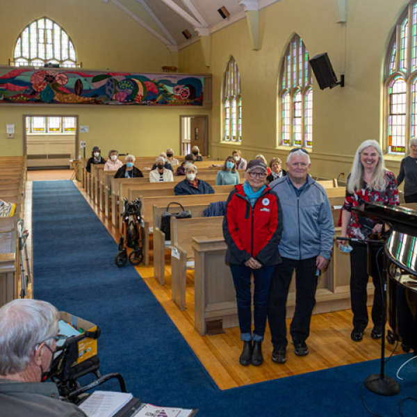 Mayor Attends Choir Practice